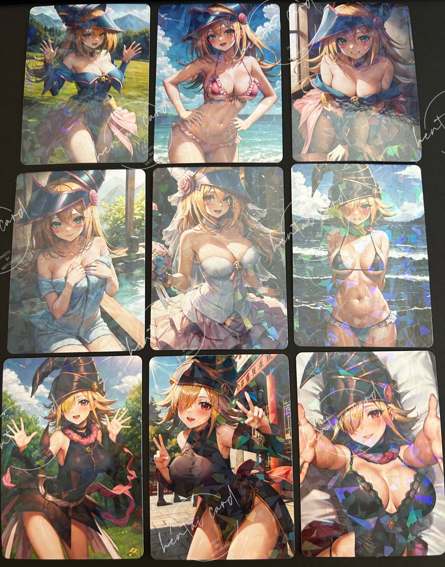 Dark Magician Girl FOIL Hentai Mature Sexy Waifu Anime Doujin Card YXW-02