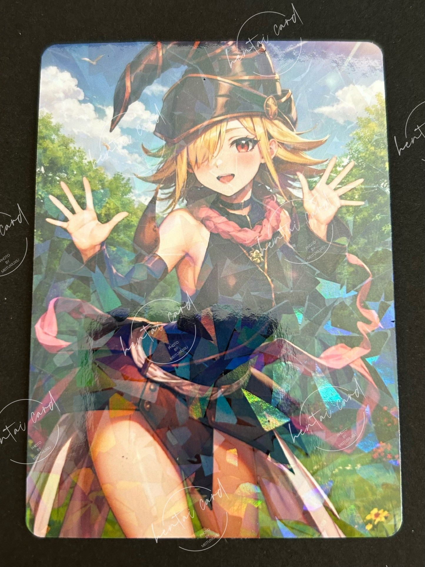 Dark Magician Girl FOIL Hentai Mature Sexy Waifu Anime Doujin Card YXW-02