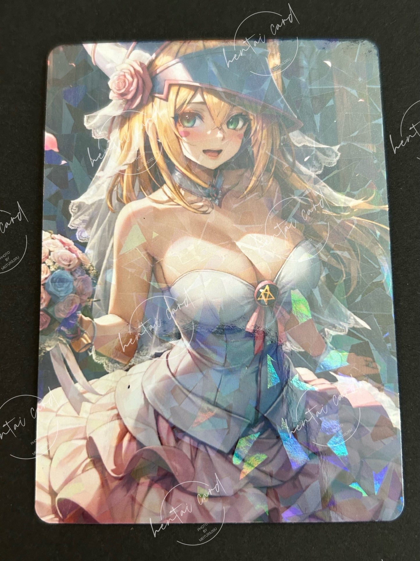 Dark Magician Girl FOIL Hentai Mature Sexy Waifu Anime Doujin Card YXW-02
