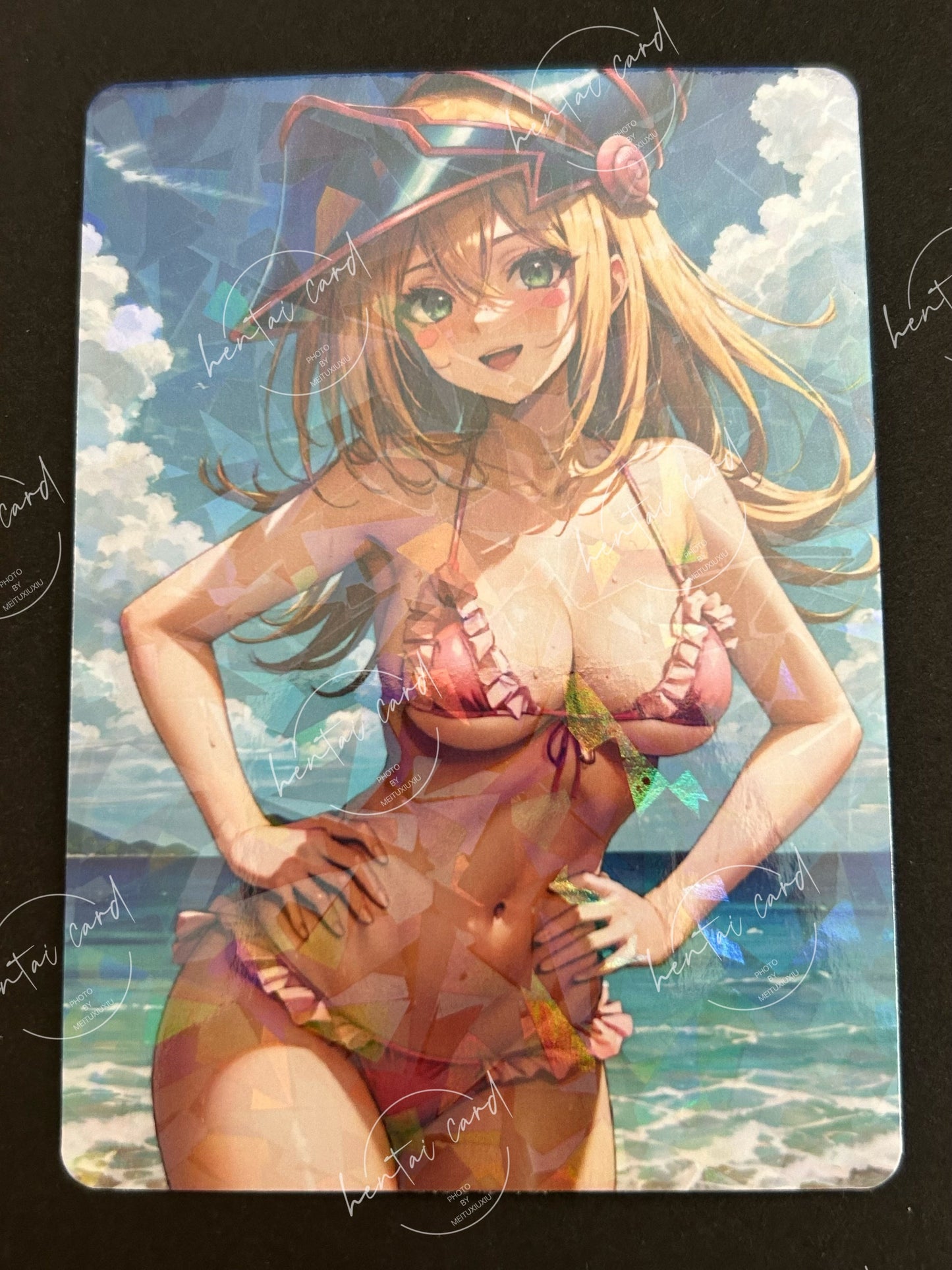 Dark Magician Girl FOIL Hentai Mature Sexy Waifu Anime Doujin Card YXW-02