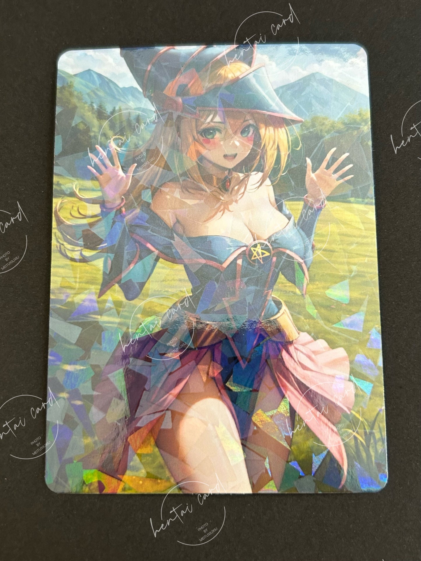 Dark Magician Girl FOIL Hentai Mature Sexy Waifu Anime Doujin Card YXW-02