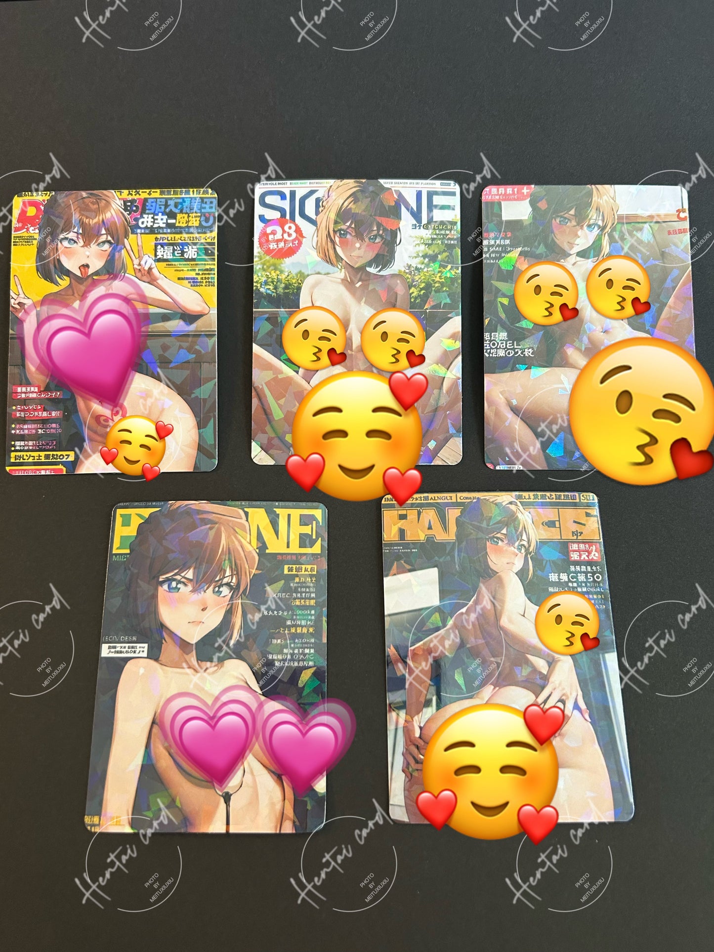Detective Conan Hentai Sexy Waifu Anime Doujin Card 5pcs(MZTKN-01)