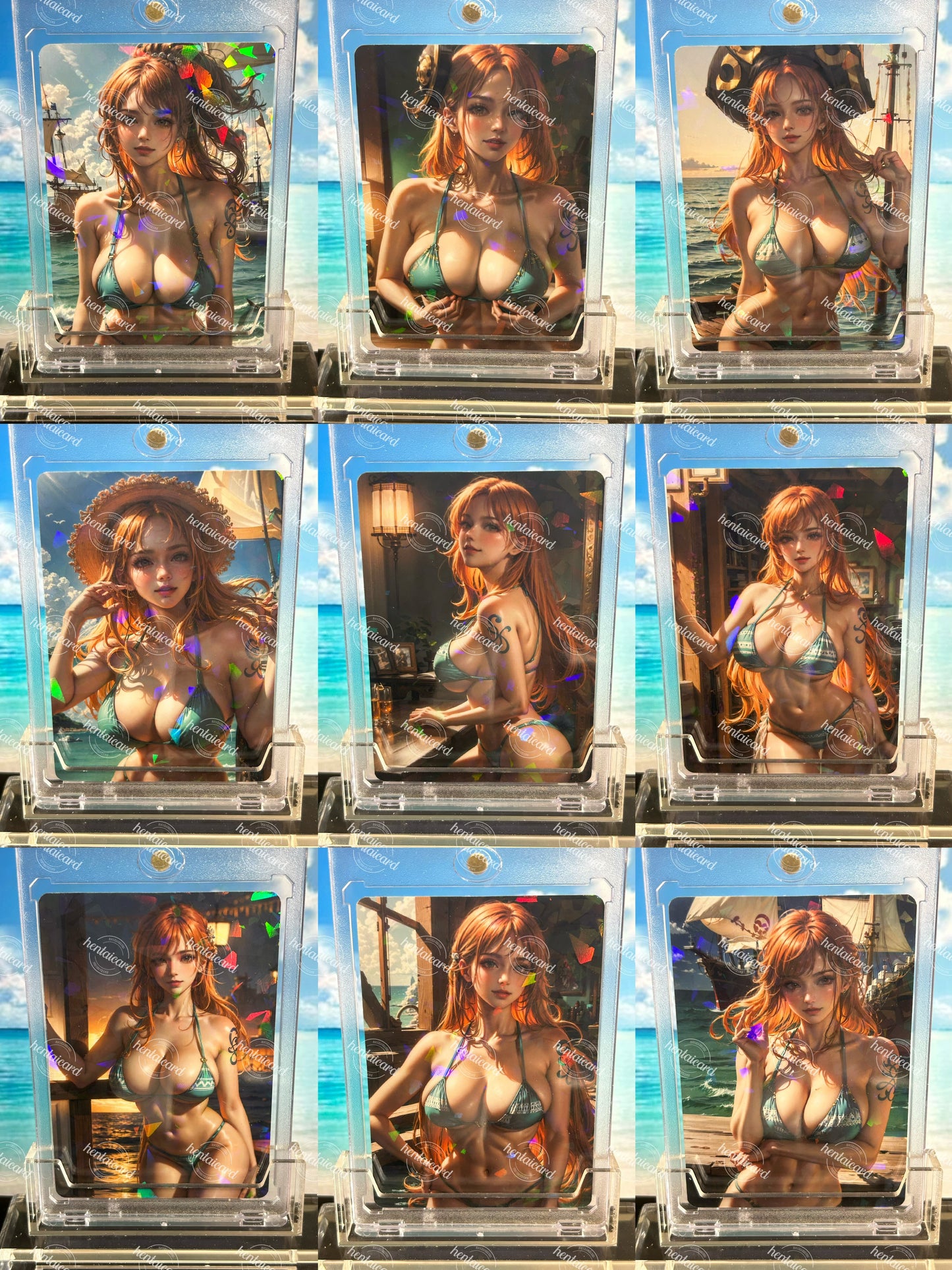 One piece Nami FOIL Mature Hentai Sexy Card HZW-03 LOT9