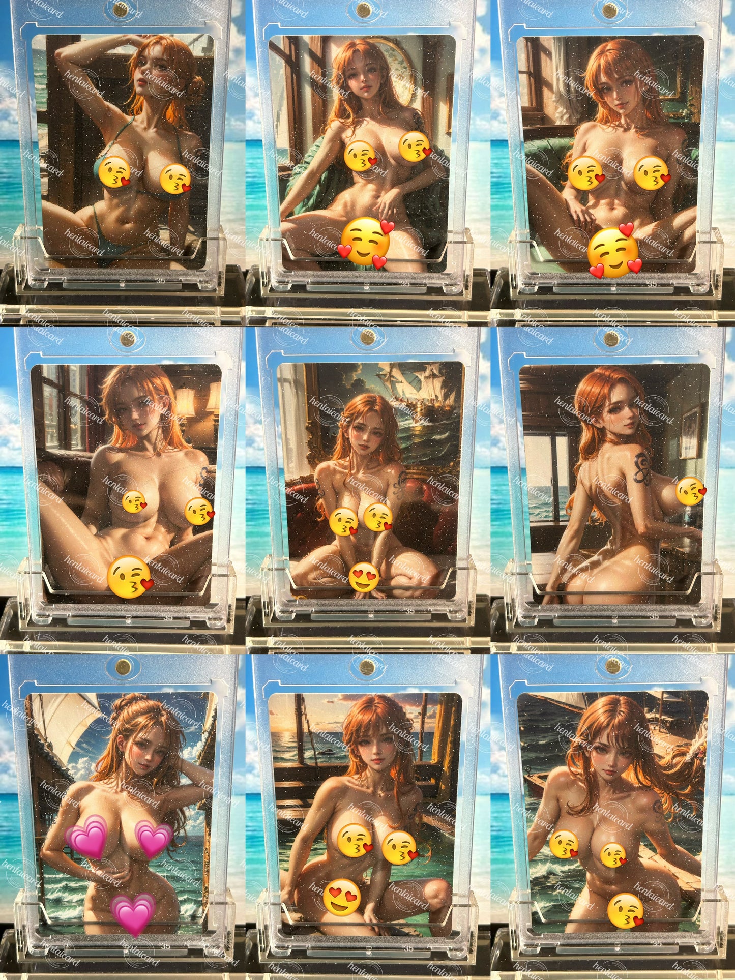 One piece Nami FOIL Mature Hentai Sexy Card HZW-03 LOT9