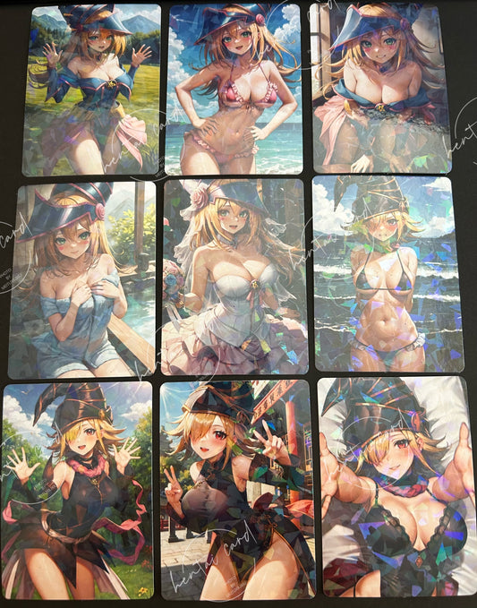Dark Magician Girl FOIL Hentai Mature Sexy Waifu Anime Doujin Card YXW-02