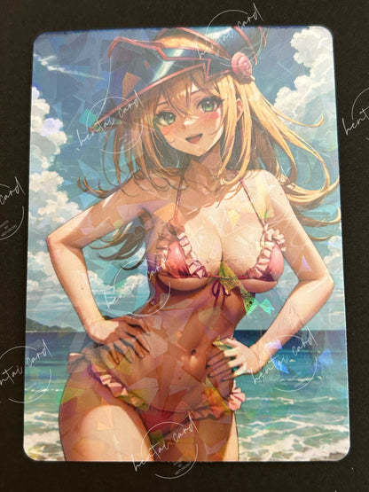 Dark Magician Girl FOIL Hentai Mature Sexy Waifu Anime Doujin Card YXW-02