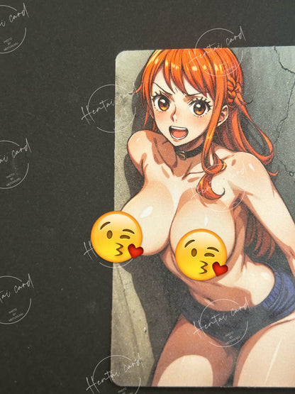 One piece Nami FOIL Mature Hentai Sexy Card HZW-04 LOT9