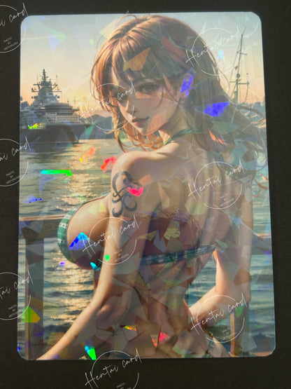 One piece Nami FOIL Mature Hentai Sexy Card HZW-04 LOT9