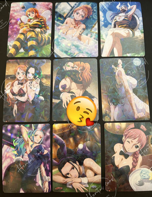 One piece FOIL Hentai Sexy Card HZW-07 LOT9