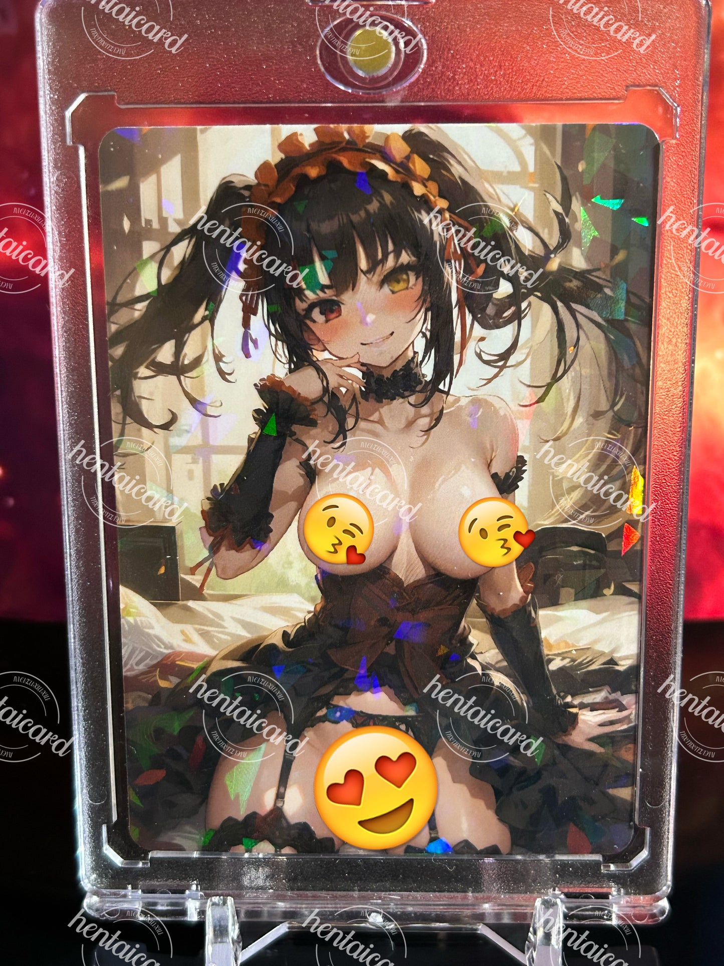DATE A LIVE Tokisaki Kurumi Hentai Mature Sexy Waifu Anime Doujin Card LOT9