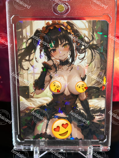 DATE A LIVE Tokisaki Kurumi Hentai Mature Sexy Waifu Anime Doujin Card LOT9