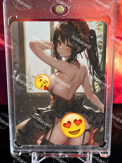 DATE A LIVE Tokisaki Kurumi Hentai Mature Sexy Waifu Anime Doujin Card LOT9