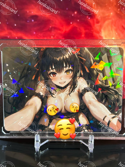 DATE A LIVE Tokisaki Kurumi Hentai Mature Sexy Waifu Anime Doujin Card LOT9