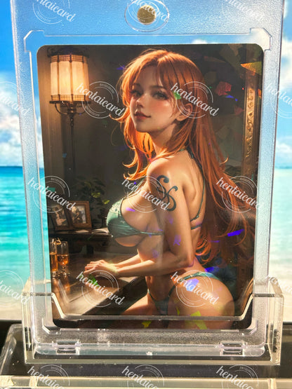 One piece Nami FOIL Mature Hentai Sexy Card HZW-03 LOT9