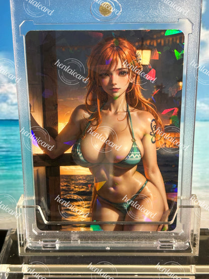 One piece Nami FOIL Mature Hentai Sexy Card HZW-03 LOT9