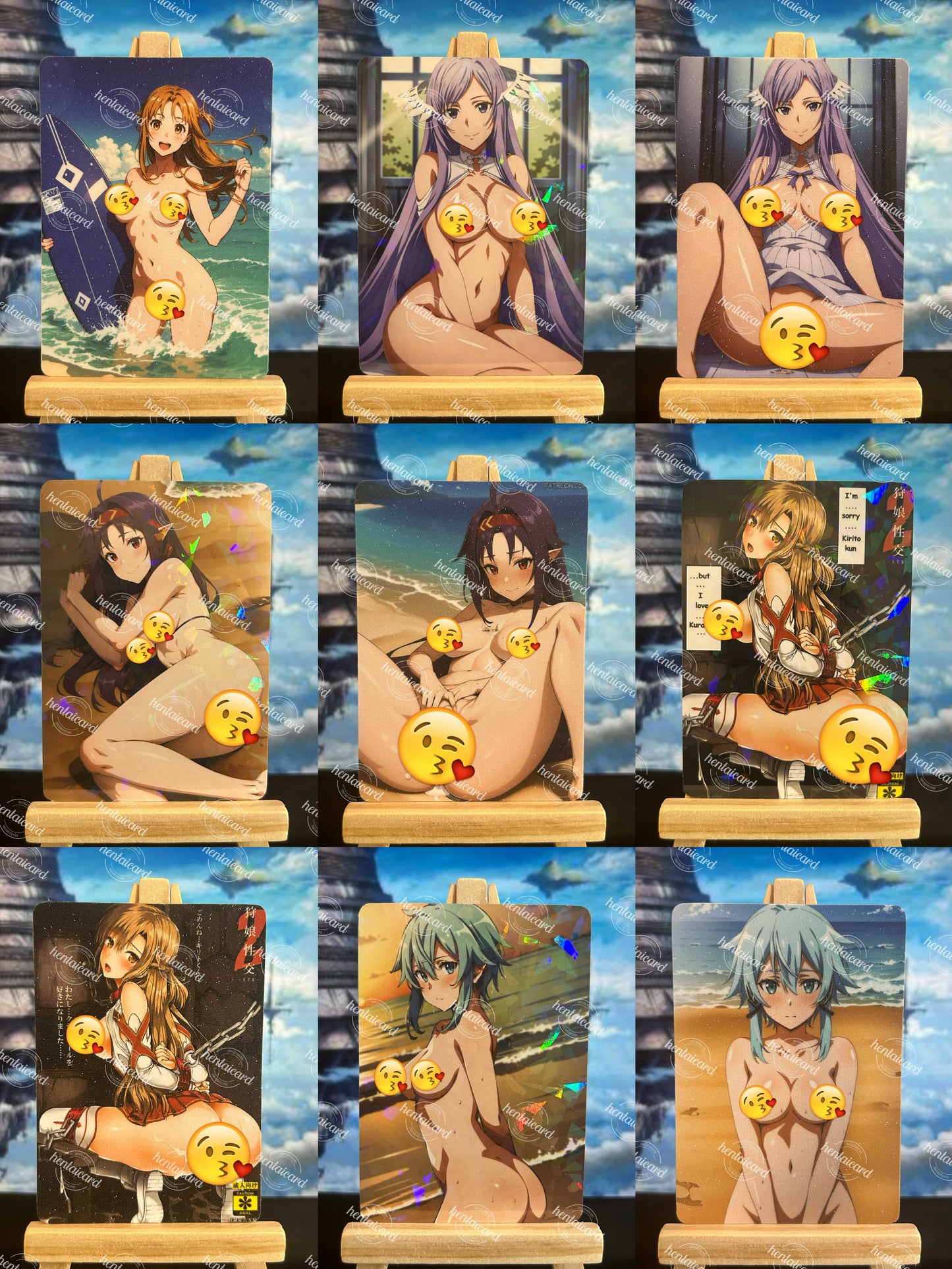Sword Art Online FOIL Hentai Mature Sexy Card Lot 9