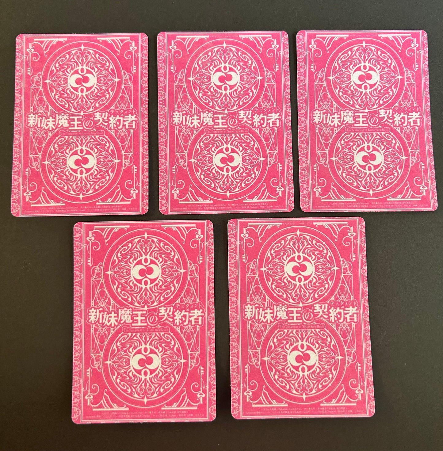 The Testament of Sister New Devil Hentai Sexy Waifu Anime Doujin Card 5pcs（XM-02）