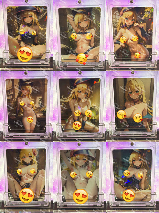 Dark Magician Girl FOIL Hentai Mature Sexy Waifu Anime Doujin Card 01