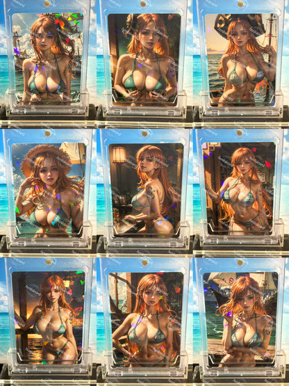 One piece Nami FOIL Mature Hentai Sexy Card HZW-03 LOT9